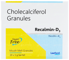 Recalmin D3 Sugar Free Granules 1gm Recalmin D3 Sugar Free Granules 1gm